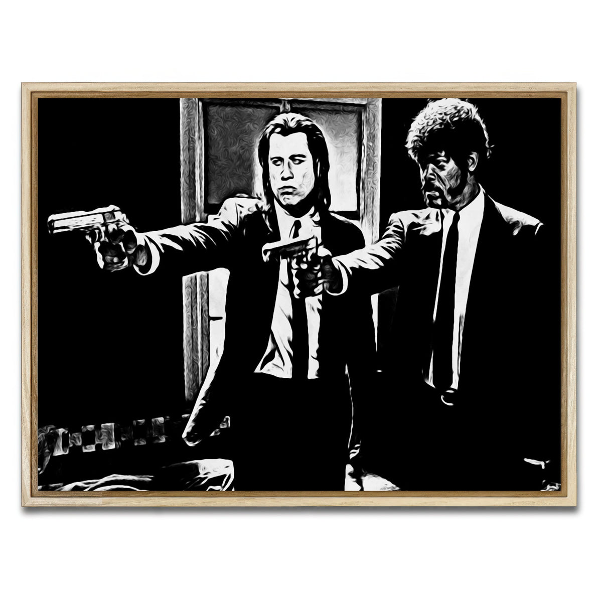 AUTO-MOCKUP WHITE | pulp fiction | 1 Piece | Natural Framed Canvas | group=4x3