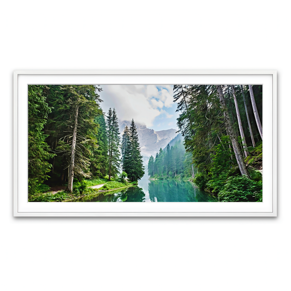 Quiet Mountain Lake Wall Art
