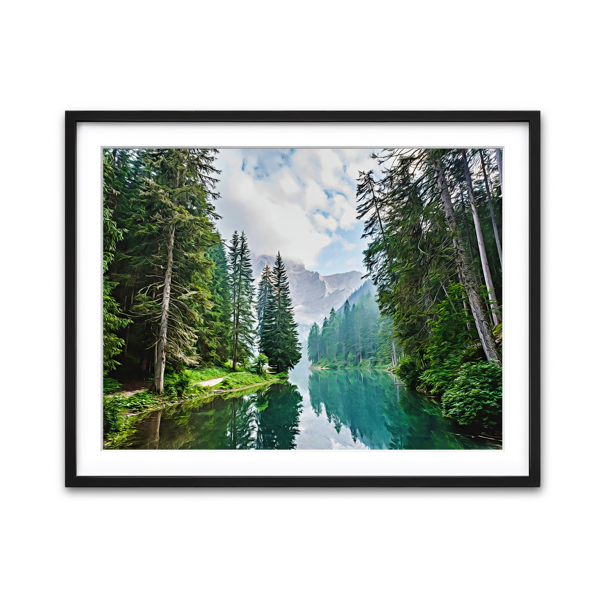 Quiet Mountain Lake Wall Art