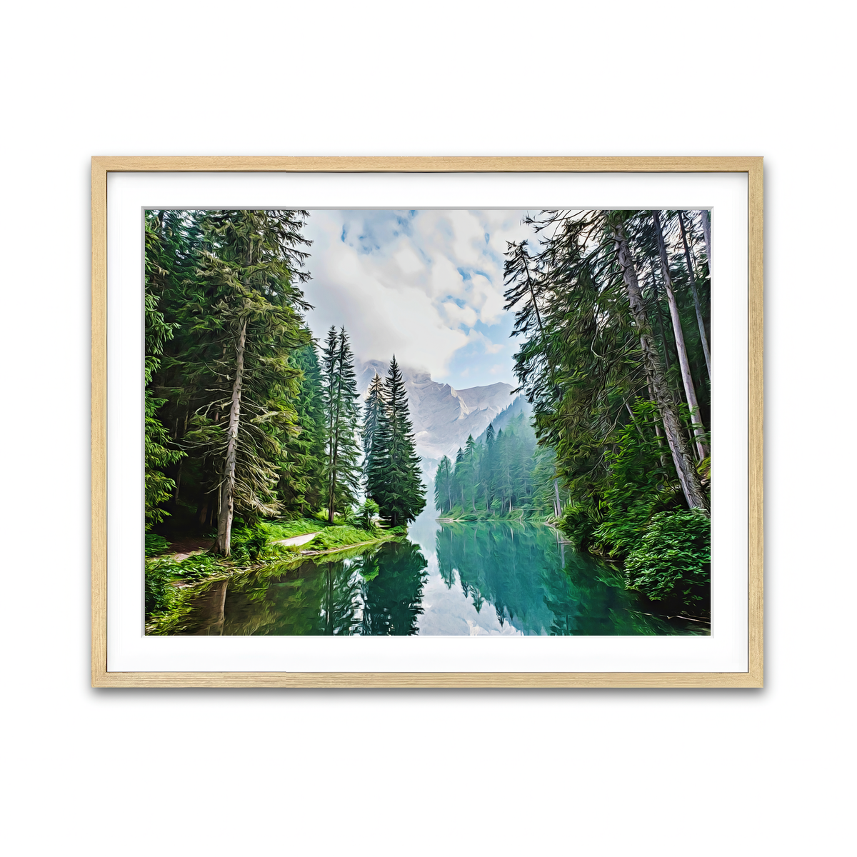 Quiet Mountain Lake Wall Art