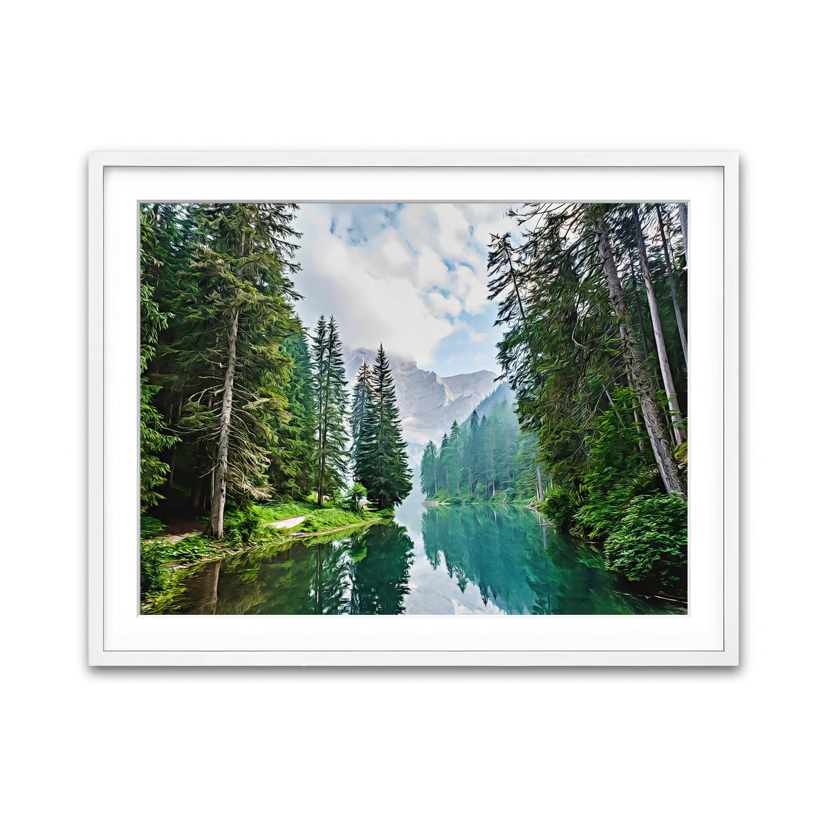 Quiet Mountain Lake Wall Art