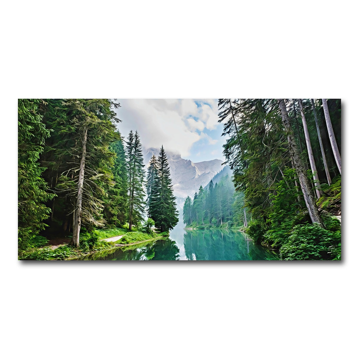 Quiet Mountain Lake Wall Art