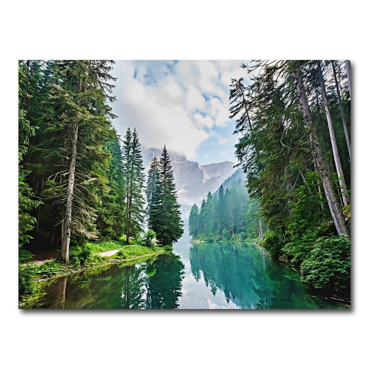 Quiet Mountain Lake Wall Art