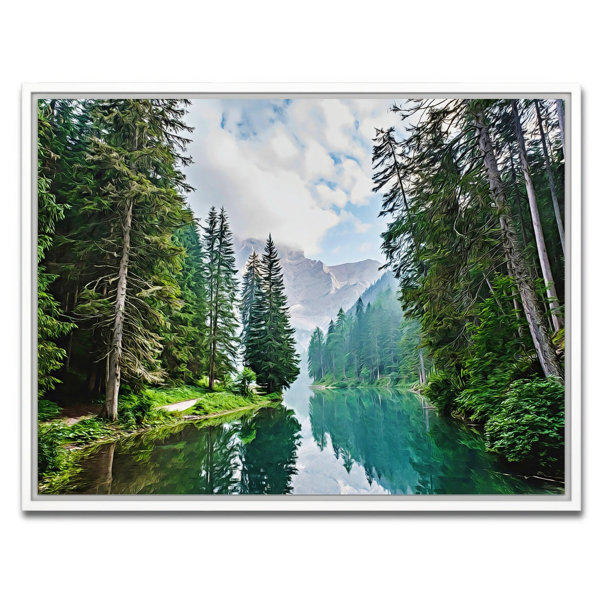 Quiet Mountain Lake Wall Art