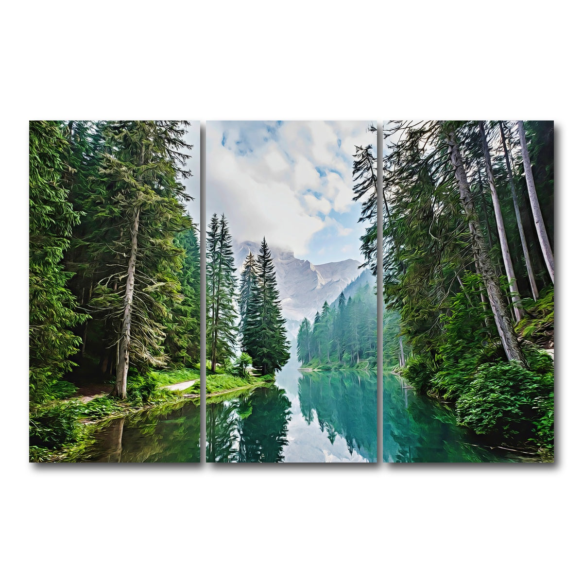 Quiet Mountain Lake Wall Art