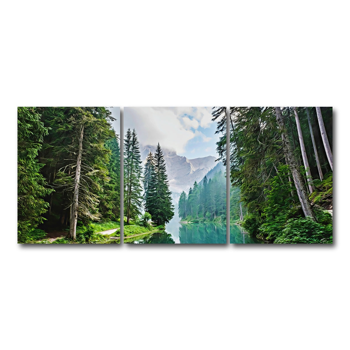 Quiet Mountain Lake Wall Art