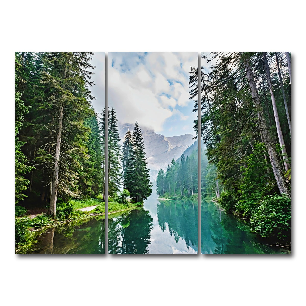 Quiet Mountain Lake Wall Art