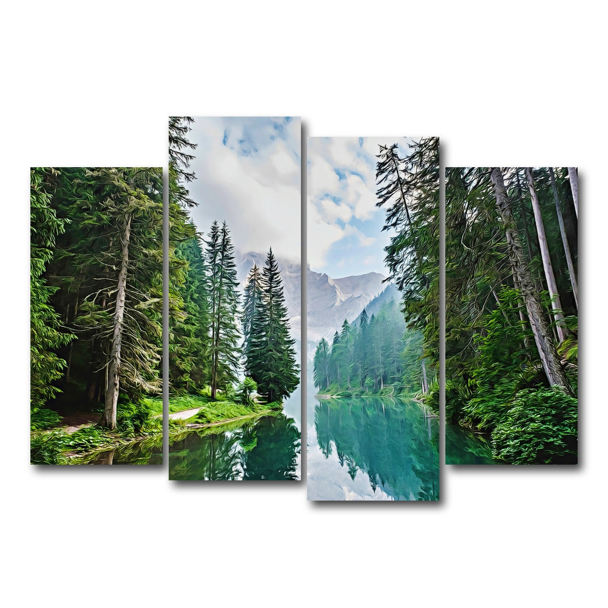 Quiet Mountain Lake Wall Art