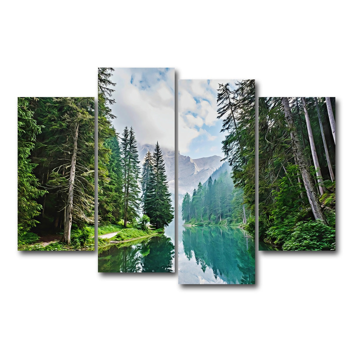 Quiet Mountain Lake Wall Art