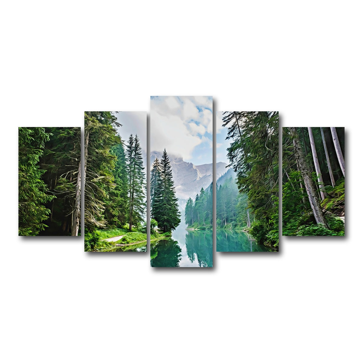 Quiet Mountain Lake Wall Art