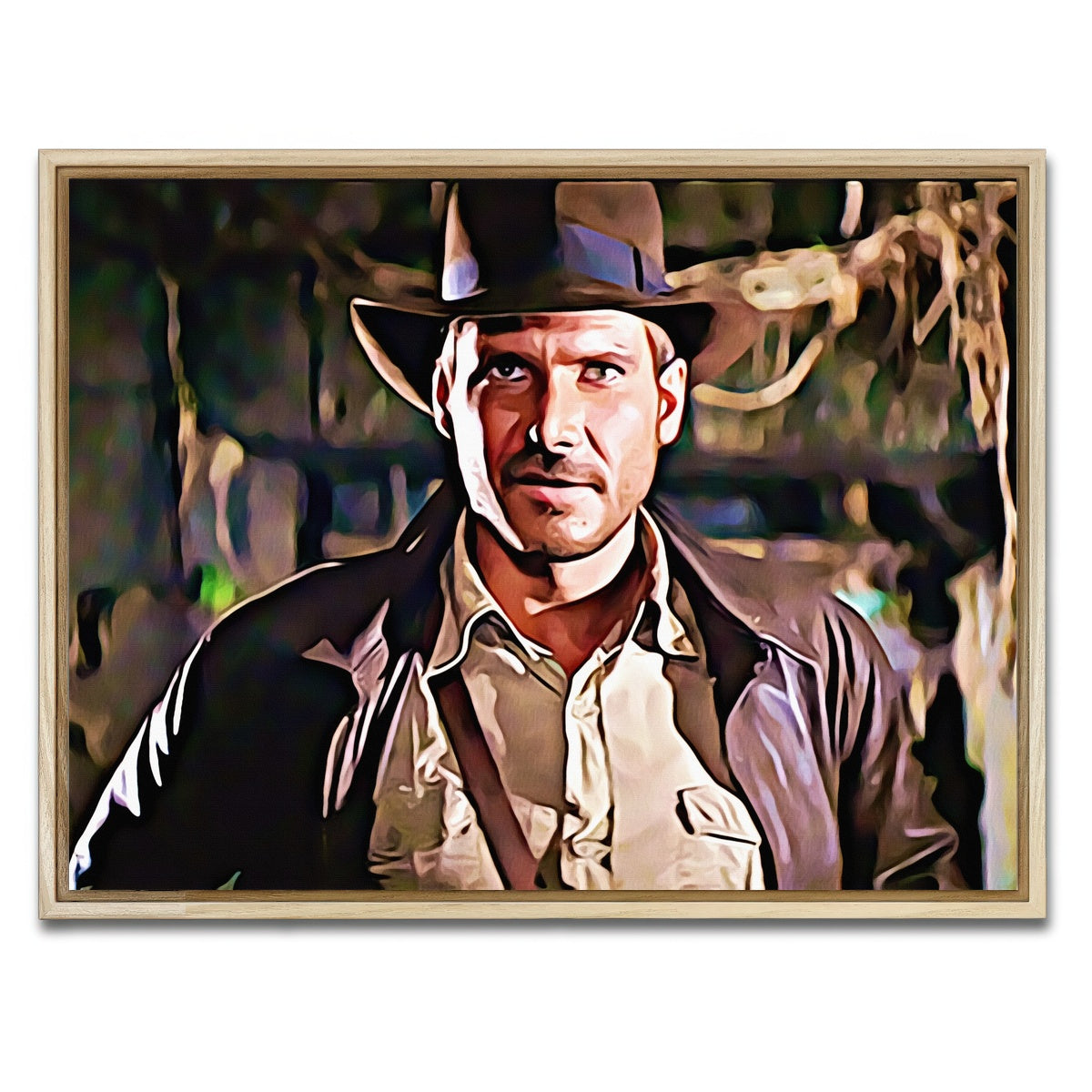 AUTO-MOCKUP WHITE | raiders of the lost ark | 1 Piece | Natural Framed Canvas | group=4x3