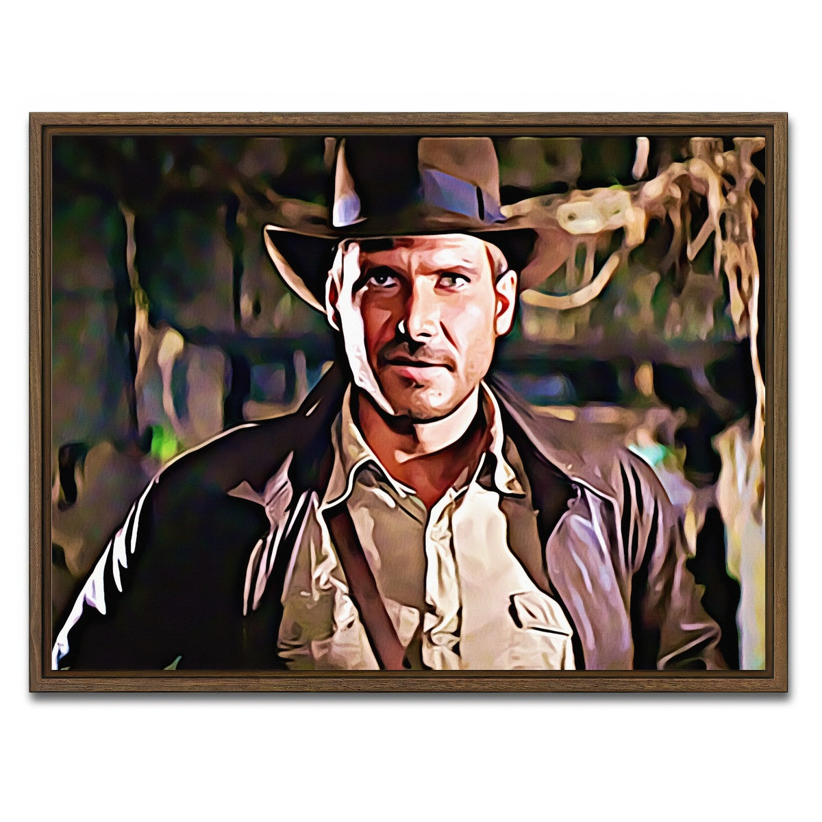 AUTO-MOCKUP WHITE | raiders of the lost ark | 1 Piece | Walnut Framed Canvas | group=4x3