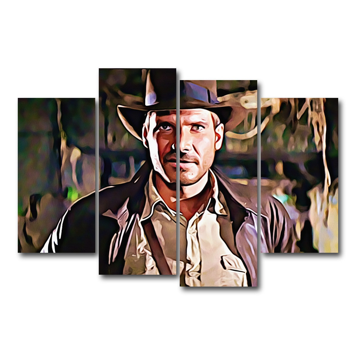 AUTO-MOCKUP WHITE | raiders of the lost ark | 4 Piece | Gallery Wrap Canvas | group=4_short