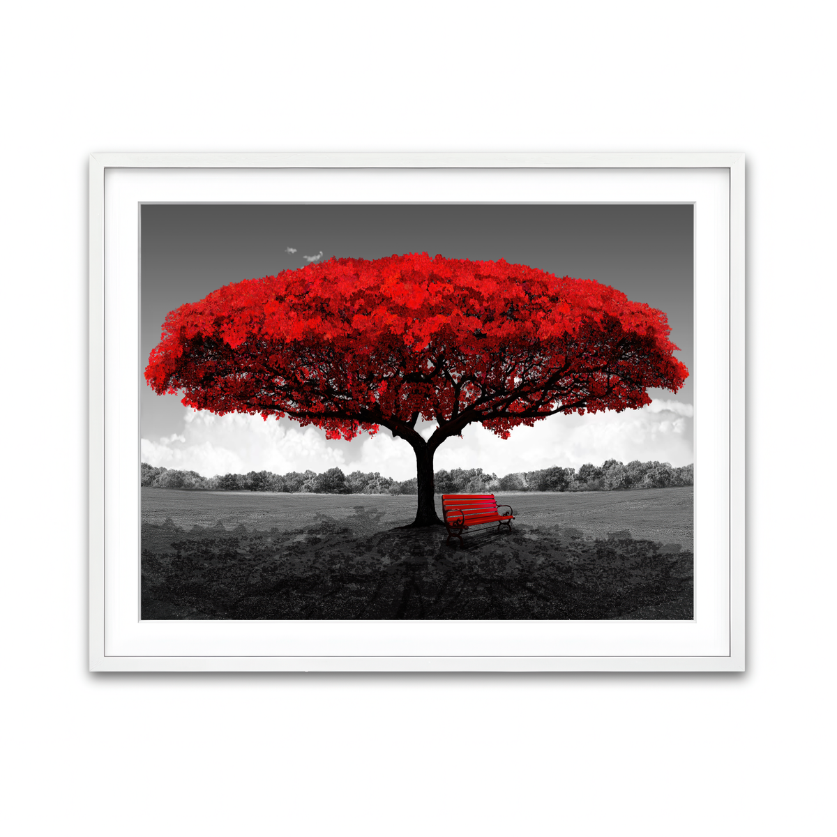 Framed Print 4x3 White