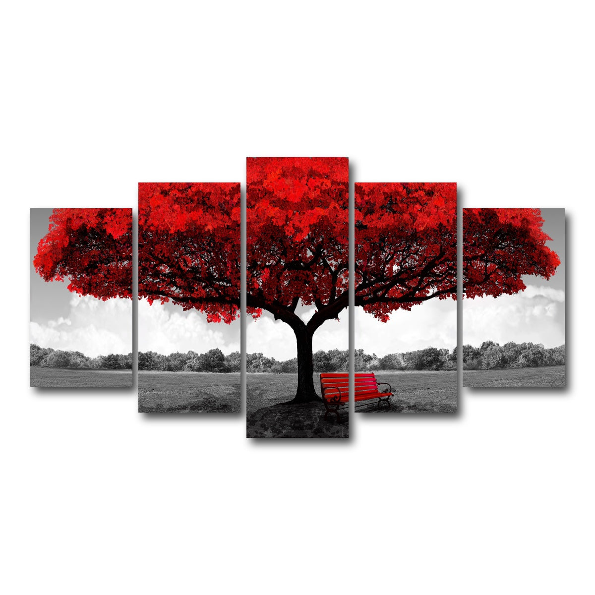 AUTO-MOCKUP WHITE | red tree | 5 Piece | Gallery Wrap Canvas | group=5_normal