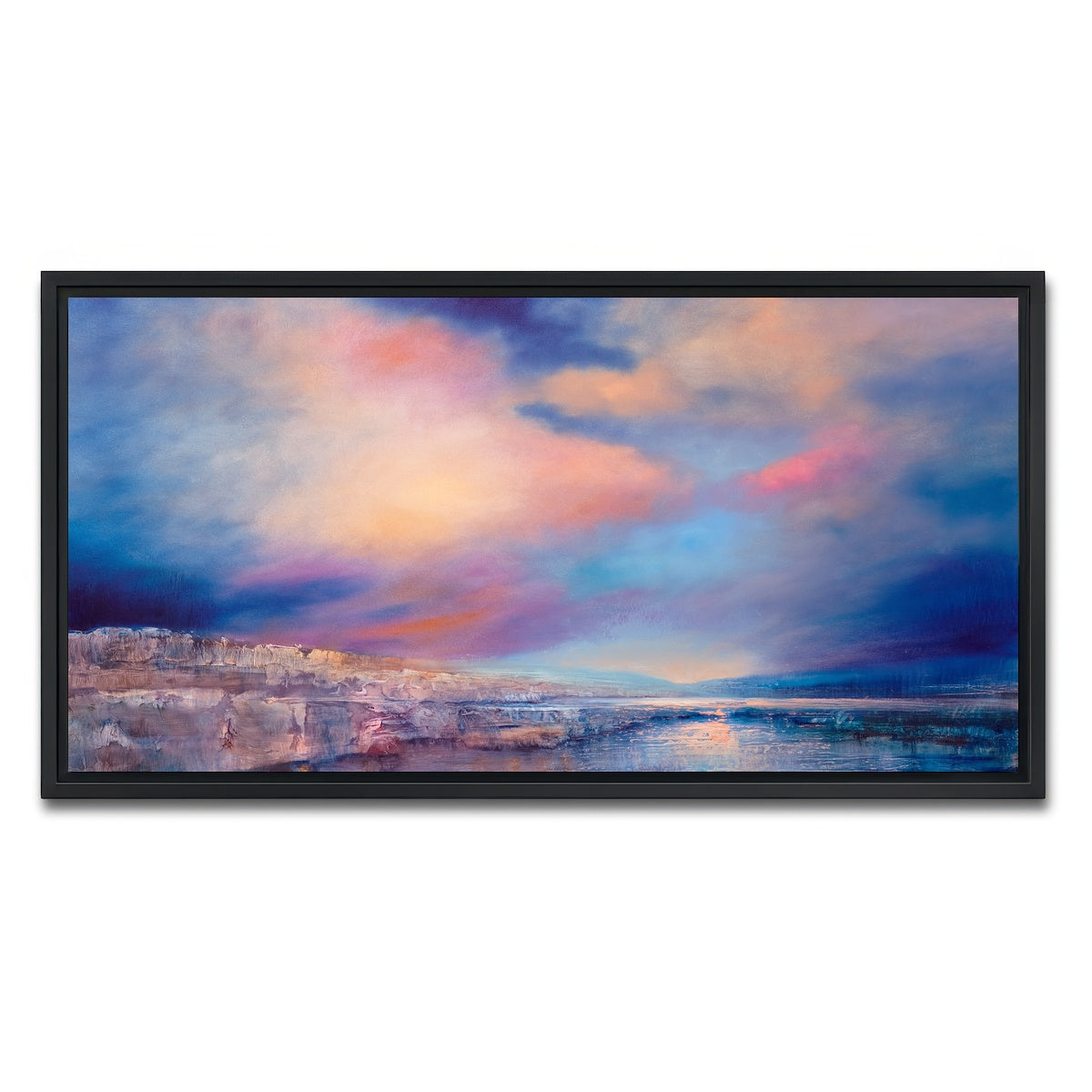 AUTO-MOCKUP WHITE | sanfte stille | 1 Piece | Black Framed Canvas | group=2x1