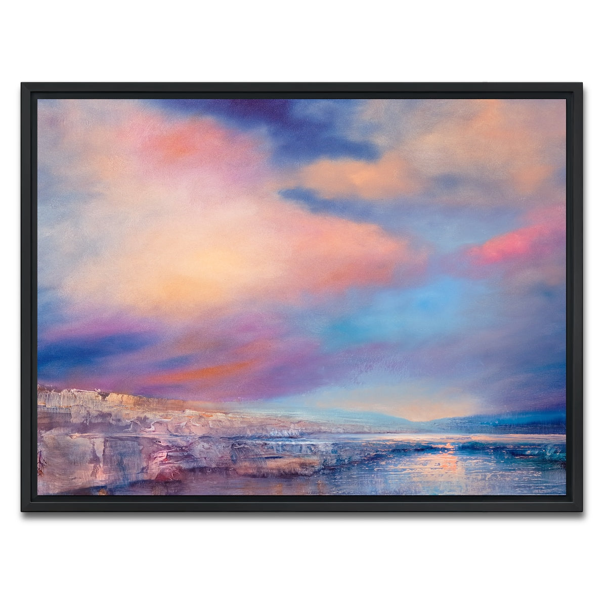 AUTO-MOCKUP WHITE | sanfte stille | 1 Piece | Black Framed Canvas | group=4x3