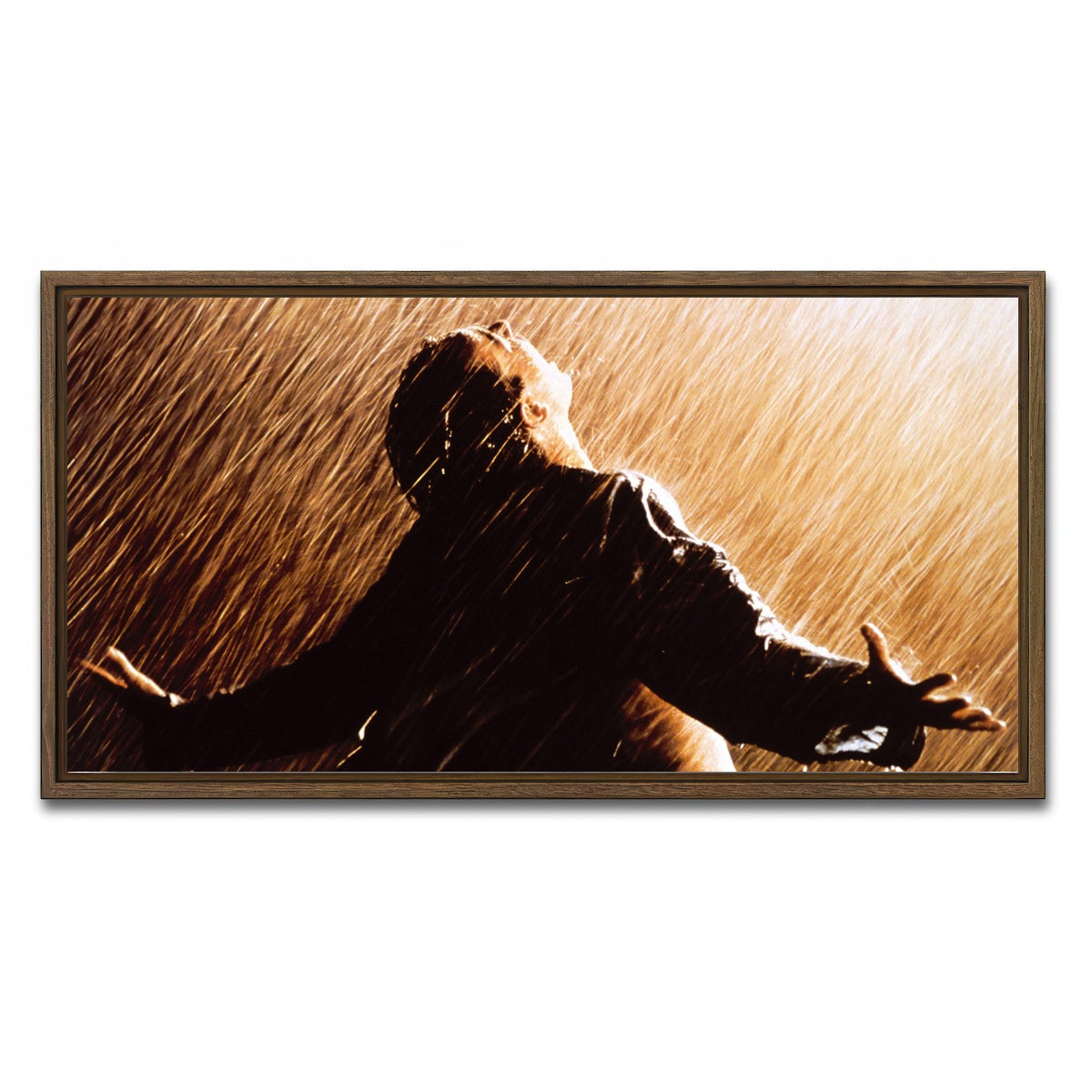 AUTO-MOCKUP WHITE | shawshank redemption | 1 Piece | Walnut Framed Canvas | group=2x1