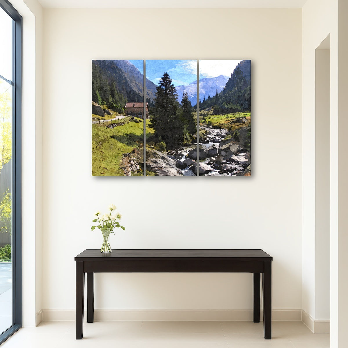 AUTO-MOCKUP ROOM | streamside mountain