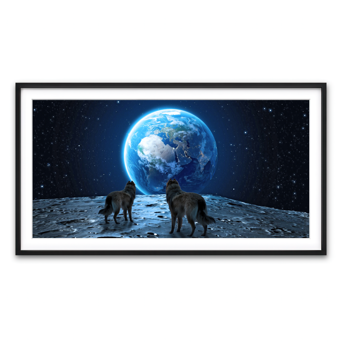 Framed Print 2x1 Black