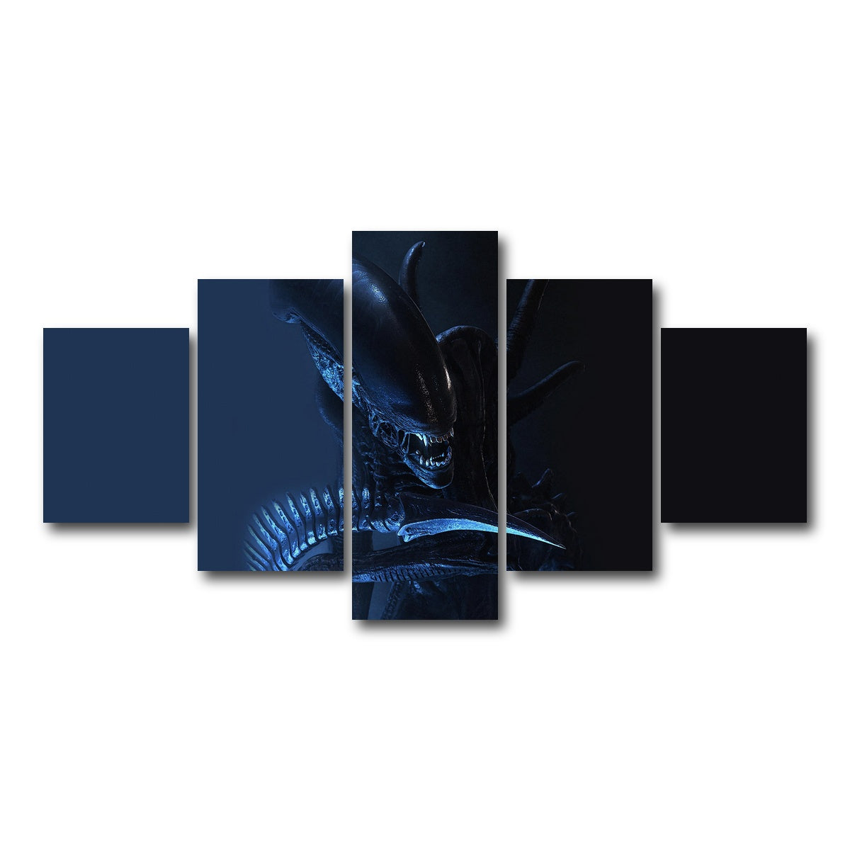 AUTO-MOCKUP WHITE | xenomorph | 5 Piece | Gallery Wrap Canvas | group=5_short