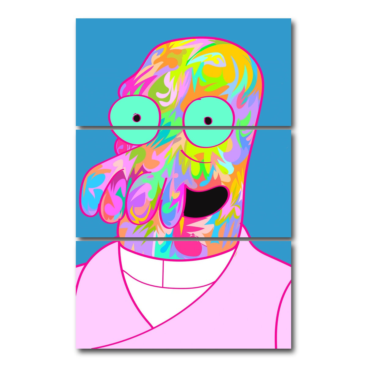 AUTO-MOCKUP WHITE | zoidberg | 3 Piece | Gallery Wrap Canvas | group=12x24_stacked