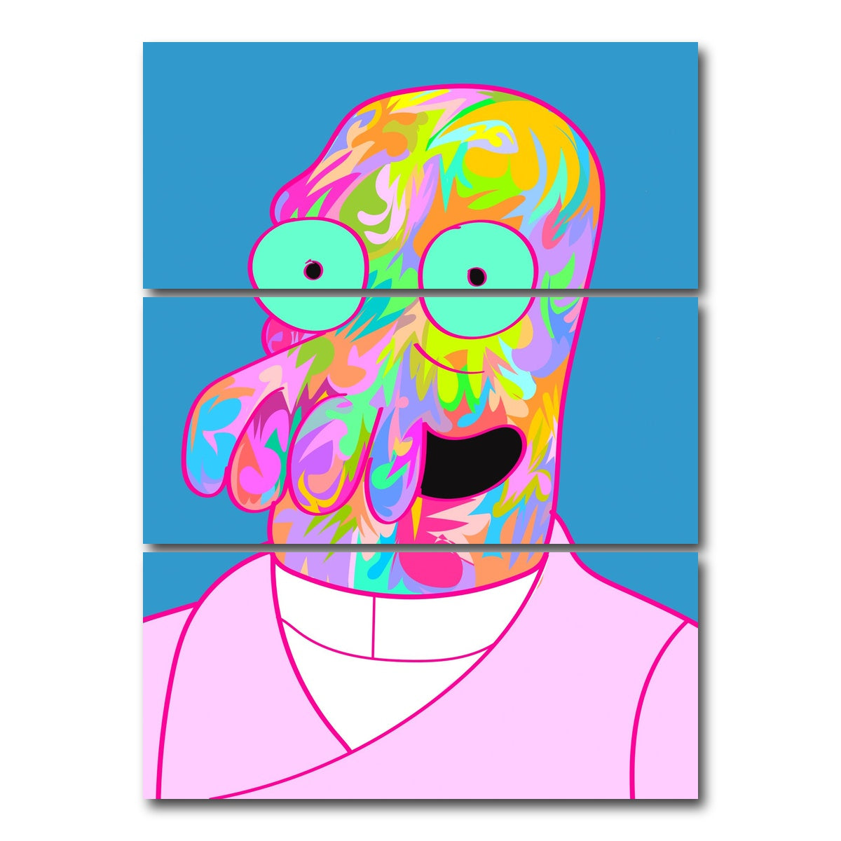 AUTO-MOCKUP WHITE | zoidberg | 3 Piece | Gallery Wrap Canvas | group=8x18_stacked