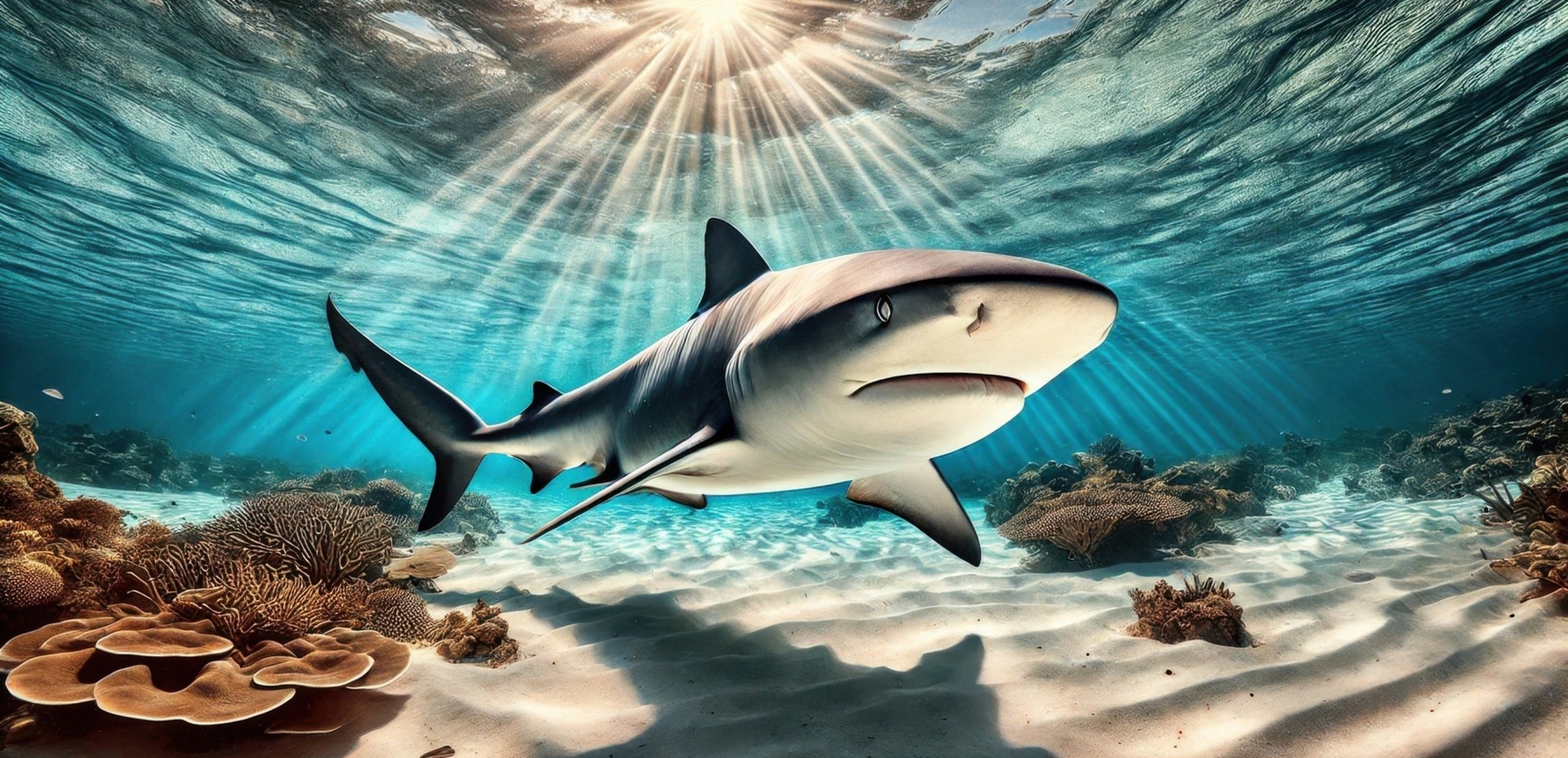 Bull Shark Wall Art collection hero - Bull Shark in Tropical Waters