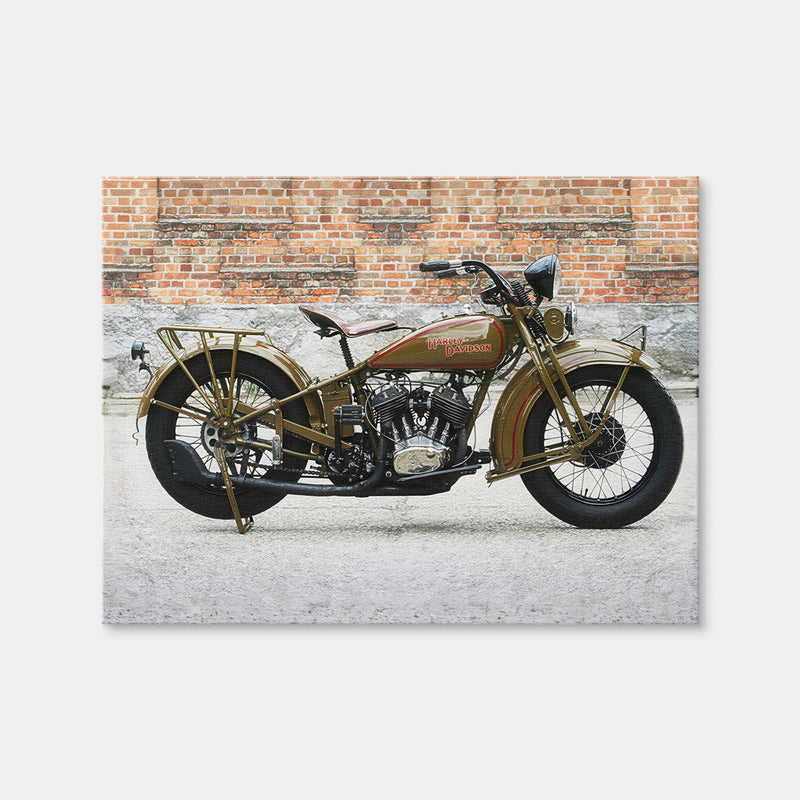 AUTO-MOCKUP WHITE | 1930's Harley Davidson | 1 Piece | Gallery Wrap Canvas | group=4x3