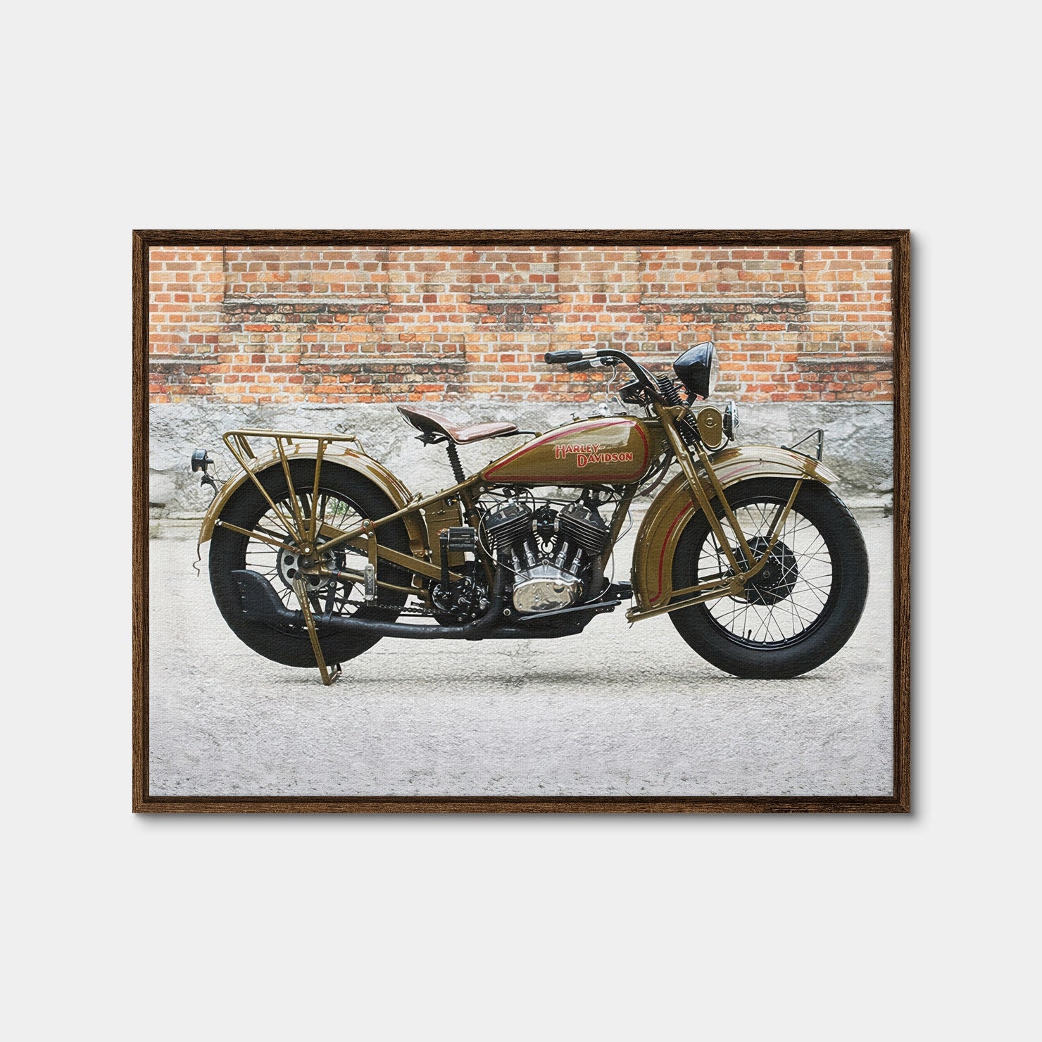 bill harley monsters in the bathroom 1930's Harley Davidson Wall Art