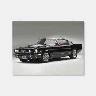 AUTO-MOCKUP WHITE | 1965 Mustang Fastback | 1 Piece | Gallery Wrap Canvas | group=4x3