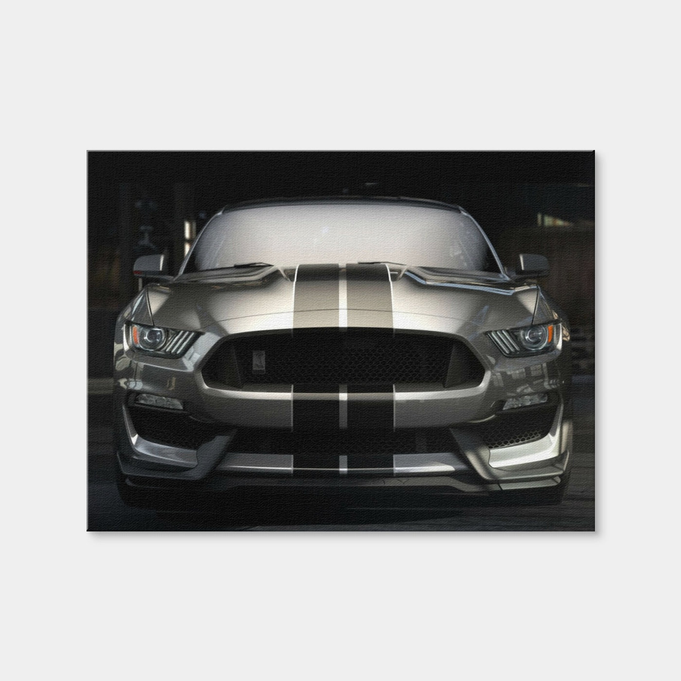 AUTO-MOCKUP | 2018 Shelby GT350 Wall Art | 1 Piece | Gallery Wrap Canvas | 4x3