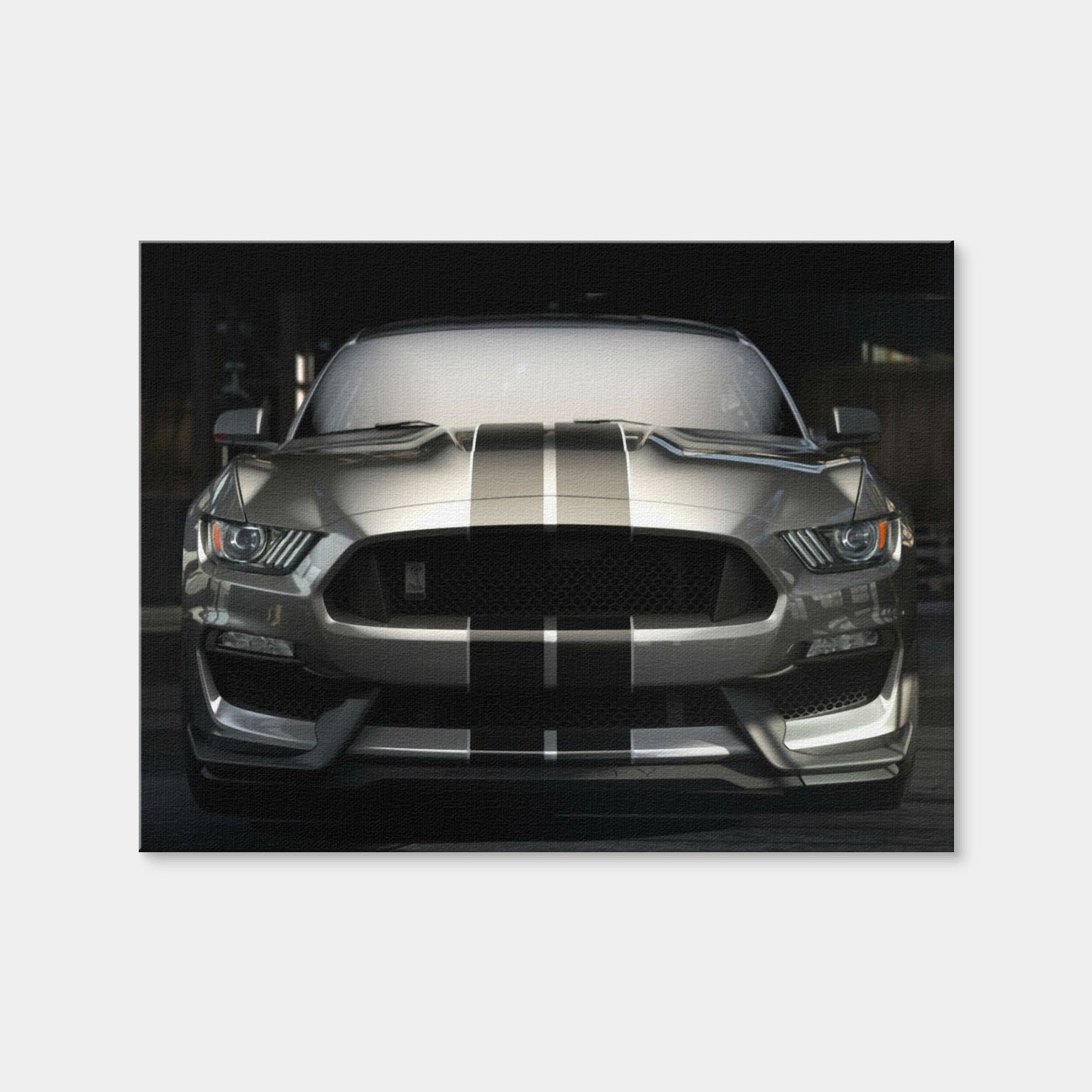 AUTO-MOCKUP | 2018 Shelby GT350 Wall Art | 1 Piece | Gallery Wrap Canvas | 4x3