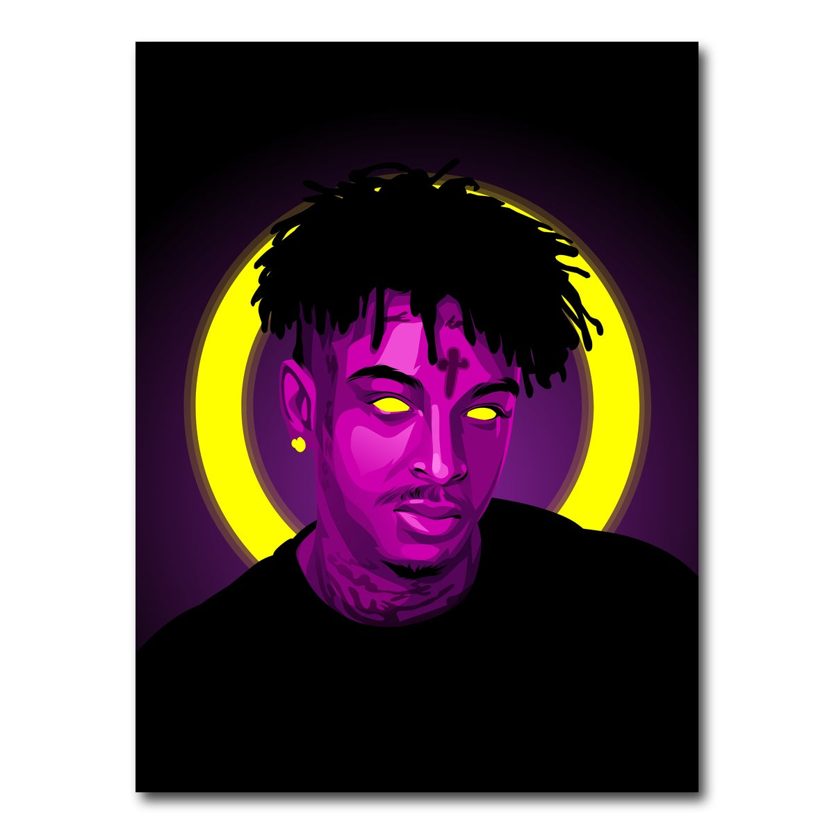 AUTO-MOCKUP WHITE | 21 savage | 1 Piece | Gallery Wrap Canvas | group=3x4