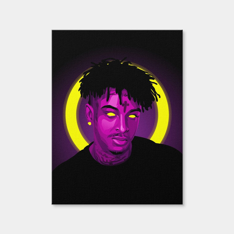 AUTO-MOCKUP WHITE | 21 Savage | 1 Piece | Gallery Wrap Canvas | group=3x4