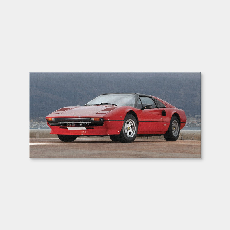 AUTO-MOCKUP WHITE | '77 Ferrari 308 GTS | 1 Piece | Gallery Wrap Canvas | group=2x1