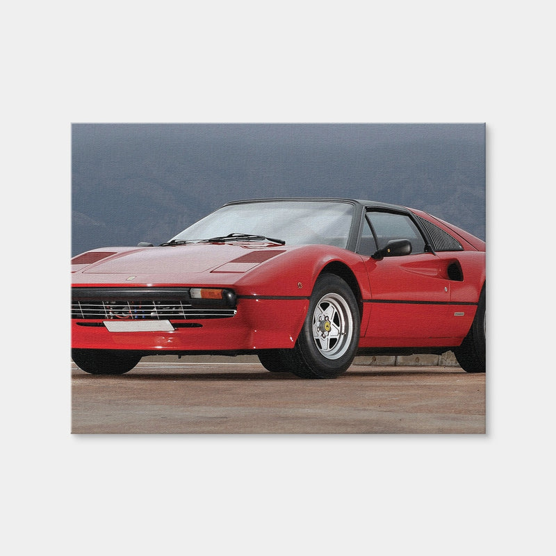 AUTO-MOCKUP WHITE | '77 Ferrari 308 GTS | 1 Piece | Gallery Wrap Canvas | group=4x3