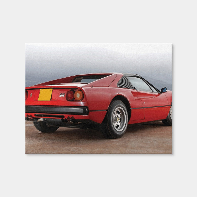 AUTO-MOCKUP WHITE | '77 Ferrari GTS | 1 Piece | Gallery Wrap Canvas | group=4x3