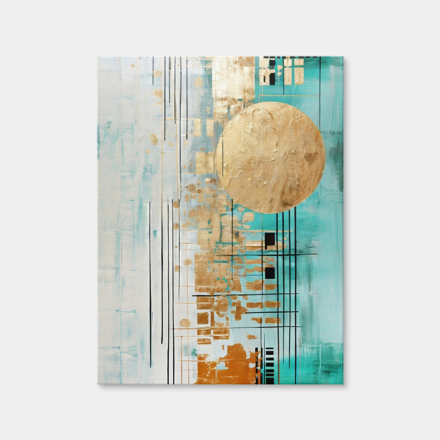 AUTO-MOCKUP WHITE | ABSTRACT ART Bright Day | 1 Piece | Gallery Wrap Canvas | group=3x4