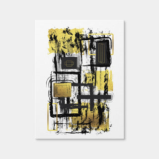 AUTO-MOCKUP WHITE | ABSTRACT ART Construction Plan | 1 Piece | Gallery Wrap Canvas | group=3x4