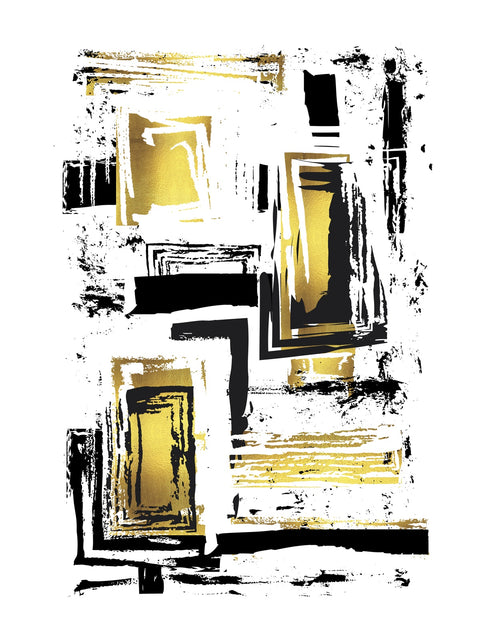 ABSTRACT ART Edgy Structures Wall Art