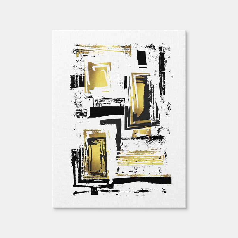 AUTO-MOCKUP WHITE | ABSTRACT ART Edgy Structures | 1 Piece | Gallery Wrap Canvas | group=3x4