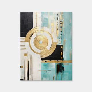 AUTO-MOCKUP WHITE | ABSTRACT ART Powerful Movement | 1 Piece | Gallery Wrap Canvas | group=3x4