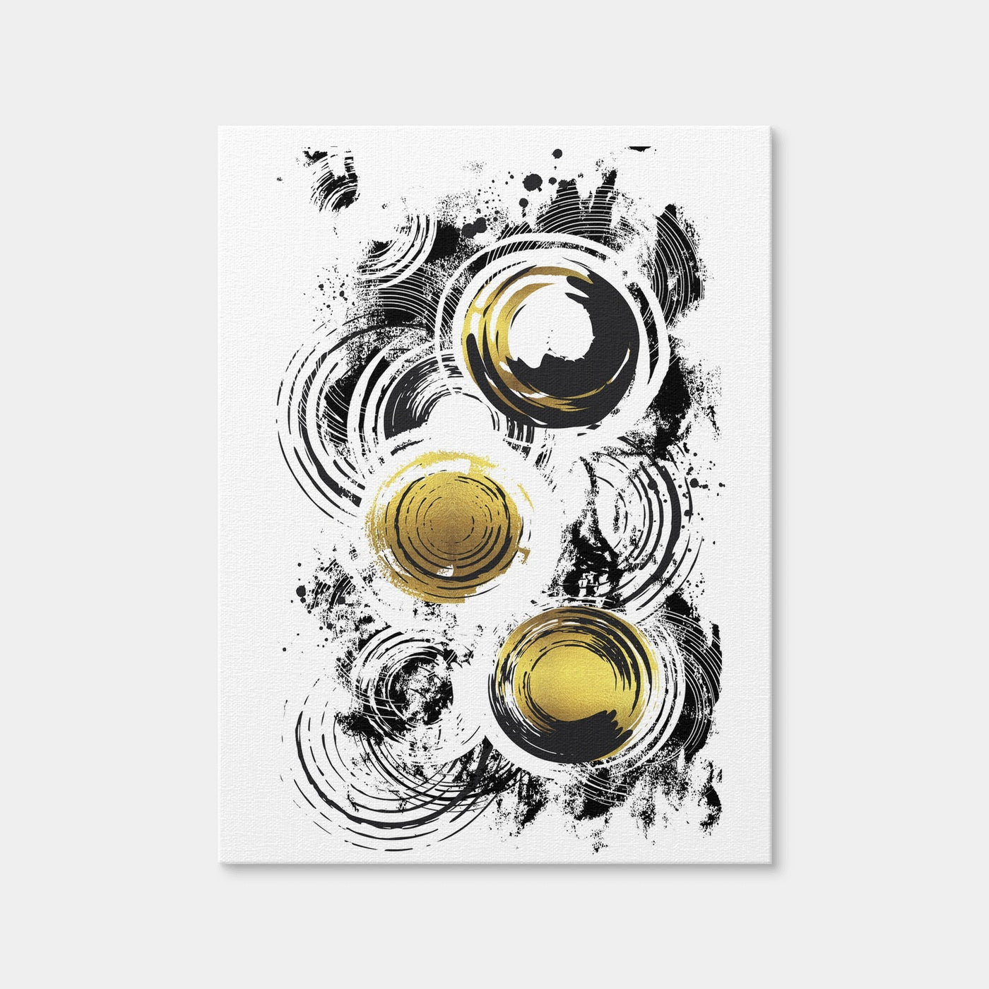 AUTO-MOCKUP WHITE | ABSTRACT ART Raving Circles | 1 Piece | Gallery Wrap Canvas | group=3x4