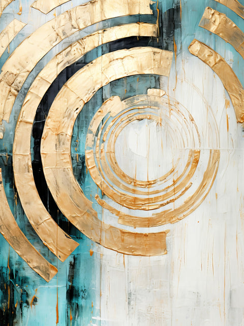 ABSTRACT ART Vibrant Sun Wall Art