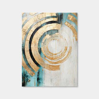 AUTO-MOCKUP WHITE | ABSTRACT ART Vibrant Sun | 1 Piece | Gallery Wrap Canvas | group=3x4