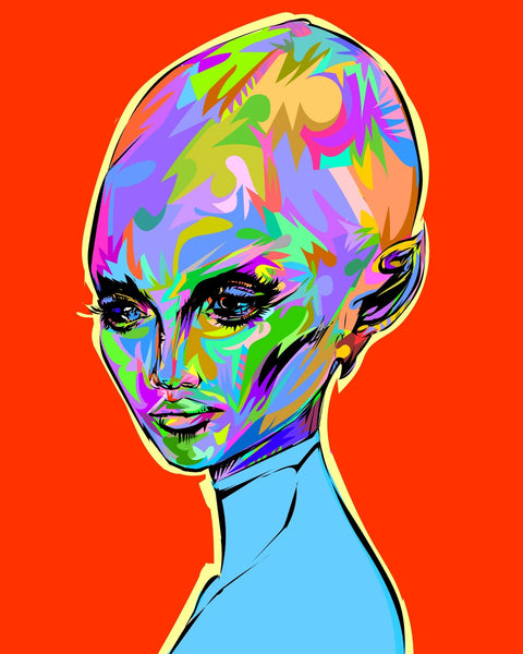 ALIEN WOMAN 2 Wall Art