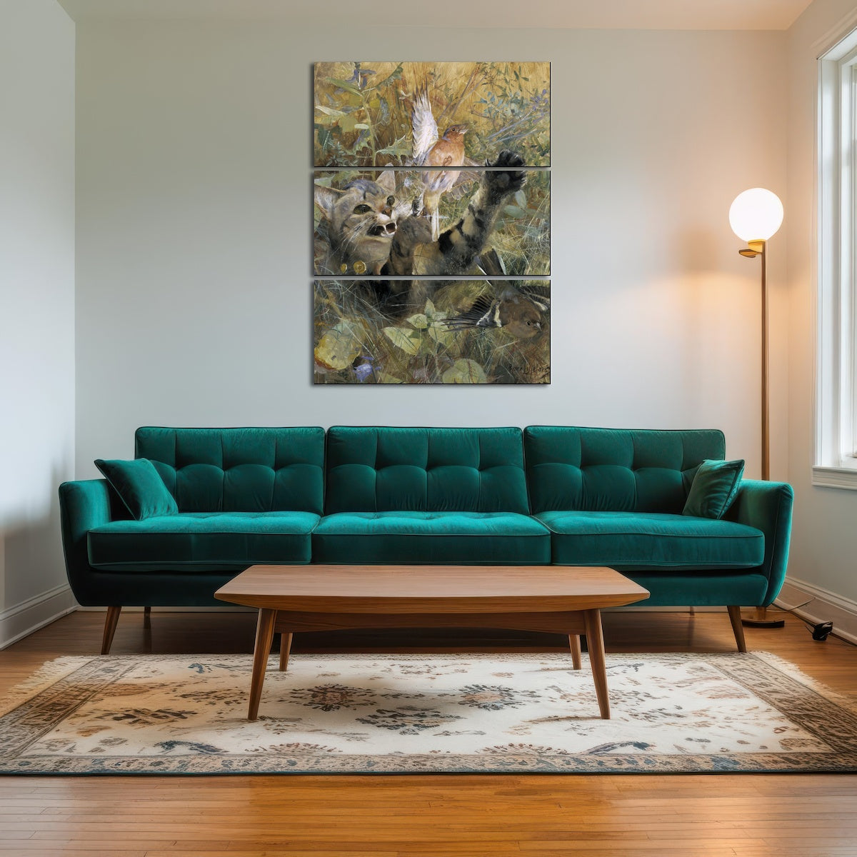 AUTO-MOCKUP ROOM | A Cat and a Chaffinch