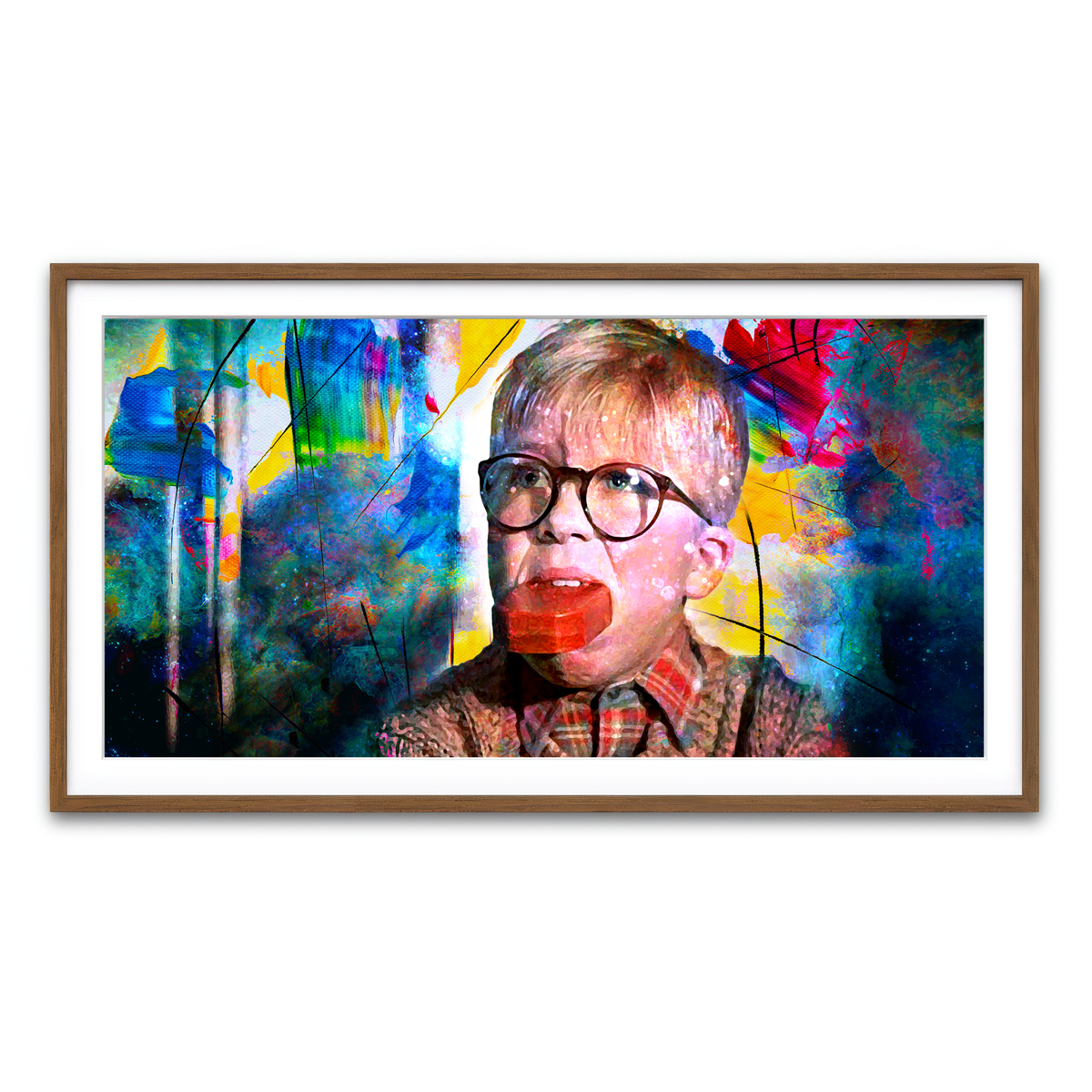 Framed Print 2x1 Walnut