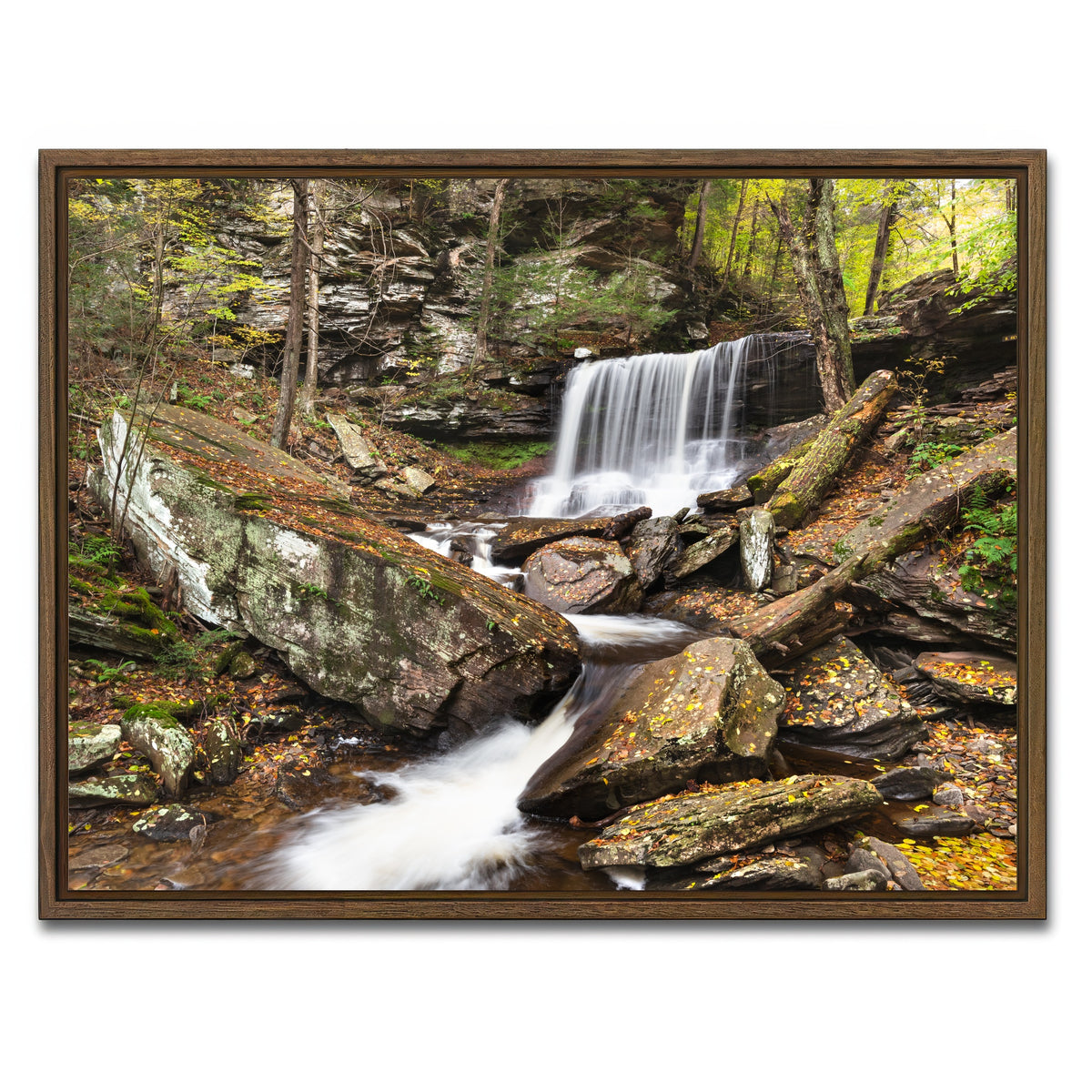 AUTO-MOCKUP WHITE | A Classic Scene | 1 Piece | Walnut Frame | group=4x3